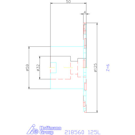 Garant Tárcsamaró felfogó aggyal Szélesség a<sub>p</sub> = 4 mm 125L mm