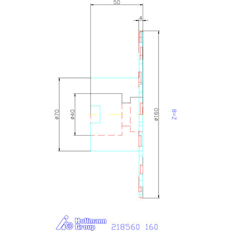 Garant Tárcsamaró felfogó aggyal Szélesség a<sub>p</sub> = 4 mm 160 mm