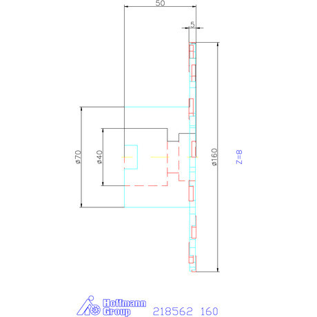 Garant Tárcsamaró felfogó aggyal Szélesség a<sub>p</sub> = 5 mm 160 mm