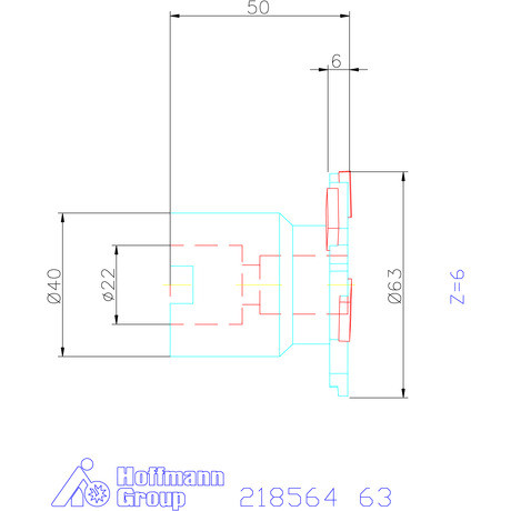 Garant Tárcsamaró felfogó aggyal Szélesség a<sub>p </sub>= 6 mm 63 mm