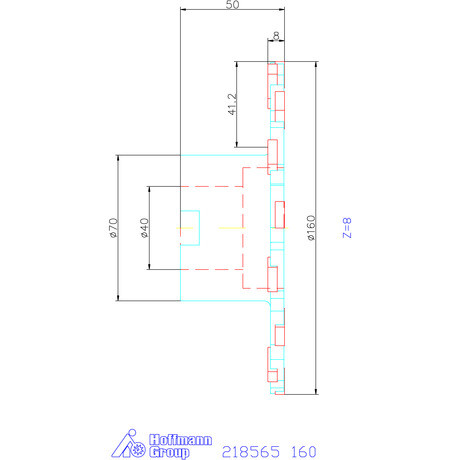 Garant Tárcsamaró felfogó aggyal Szélesség a<sub>p </sub>= 8 mm 160 mm