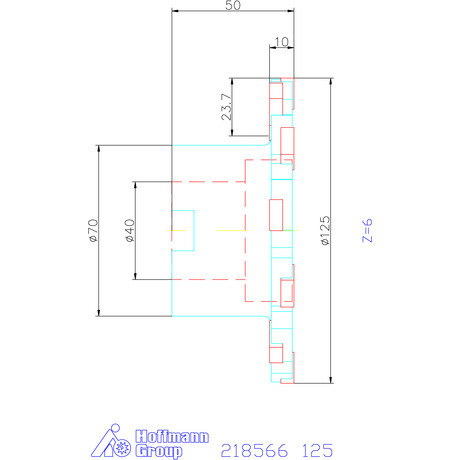 Garant Tárcsamaró felfogó aggyal Szélesség a<sub>p</sub> = 10 mm 125 mm