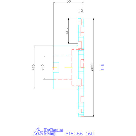 Garant Tárcsamaró felfogó aggyal Szélesség a<sub>p</sub> = 10 mm 160 mm