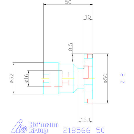 Garant Tárcsamaró felfogó aggyal Szélesség a<sub>p</sub> = 10 mm 50 mm