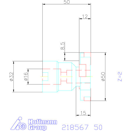 Garant Tárcsamaró felfogó aggyal Szélesség a<sub>p</sub> = 12 mm 50 mm