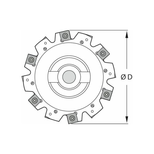 Garant Tárcsamaró felfogó aggyal Szélesség a<sub>p </sub>= 14 mm 125 mm