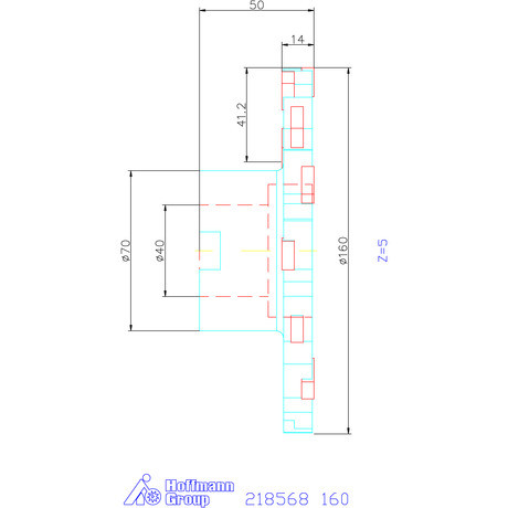 Garant Tárcsamaró felfogó aggyal Szélesség a<sub>p </sub>= 14 mm 160 mm