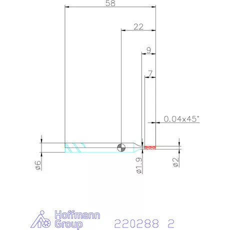 Haimer Haimer MILL VHM maró SAFE-LOCK 2 mm