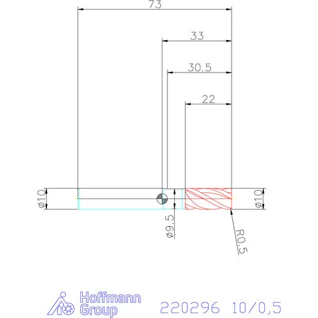 Haimer Haimer MILL VHM tóruszmaró 10/0,5 mm