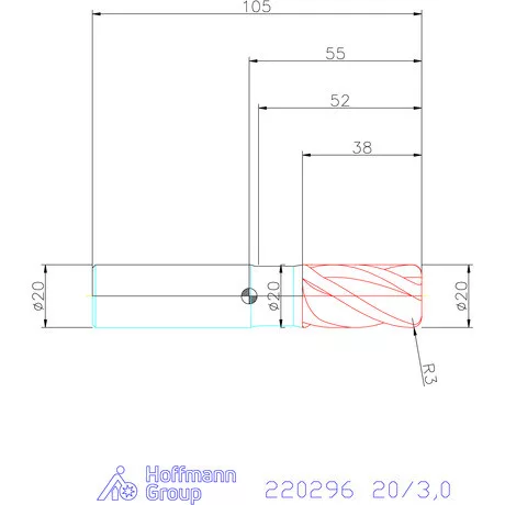 Haimer Haimer MILL VHM tóruszmaró 20/3,0 mm