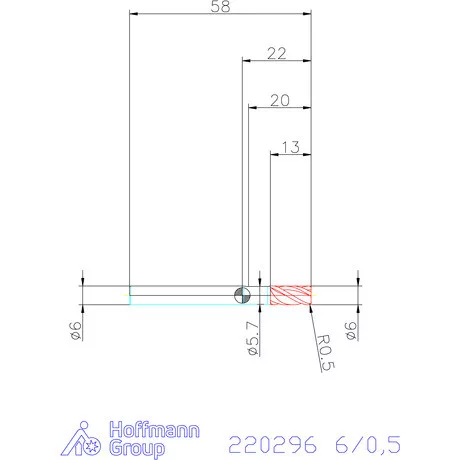 Haimer Haimer MILL VHM tóruszmaró 6/0,5 mm