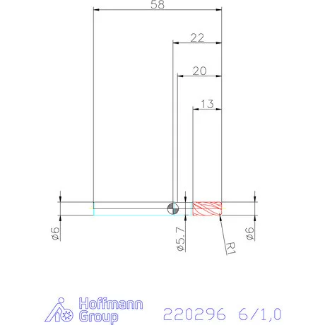 Haimer Haimer MILL VHM tóruszmaró 6/1,0 mm