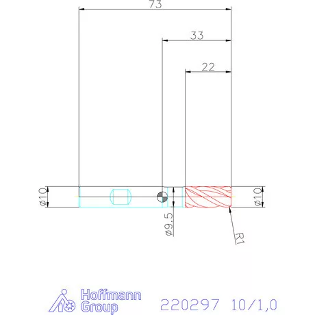 Haimer Haimer MILL VHM tóruszmaró 10/1,0 mm