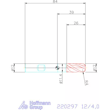 Haimer Haimer MILL VHM tóruszmaró 12/4,0 mm