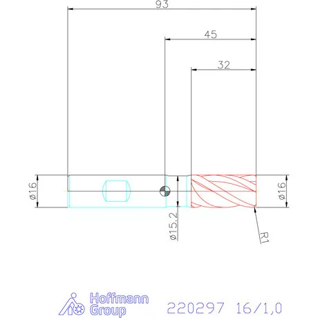 Haimer Haimer MILL VHM tóruszmaró 16/1,0 mm