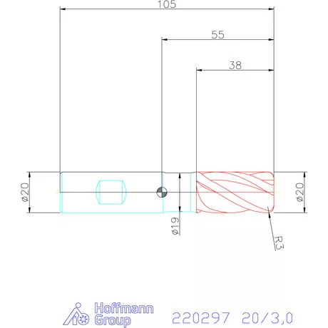 Haimer Haimer MILL VHM tóruszmaró 20/3,0 mm