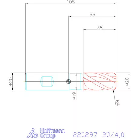 Haimer Haimer MILL VHM tóruszmaró 20/4,0 mm