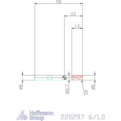 Haimer Haimer MILL VHM tóruszmaró 6/1,0 mm