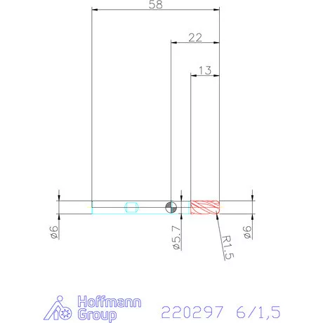 Haimer Haimer MILL VHM tóruszmaró 6/1,5 mm