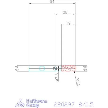 Haimer Haimer MILL VHM tóruszmaró 8/1,5 mm