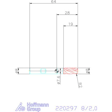 Haimer Haimer MILL VHM tóruszmaró 8/2,0 mm