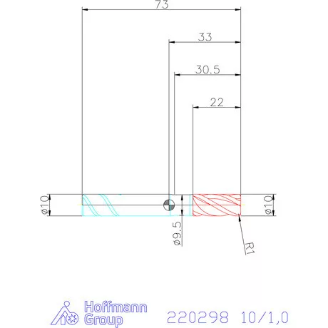 Haimer Haimer MILL VHM tóruszmaró SAFE-LOCK 10/1,0 mm