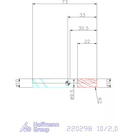 Haimer Haimer MILL VHM tóruszmaró SAFE-LOCK 10/2,0 mm
