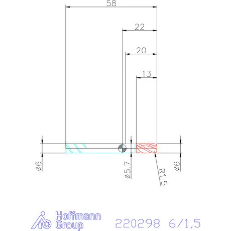 Haimer Haimer MILL VHM tóruszmaró SAFE-LOCK 6/1,5 mm
