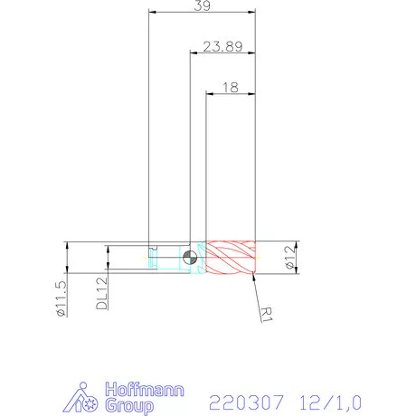 Haimer DUO-LOCK Haimer MILL Power Series HPC 12/1,0 mm