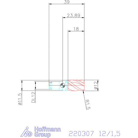 Haimer DUO-LOCK Haimer MILL Power Series HPC 12/1,5 mm