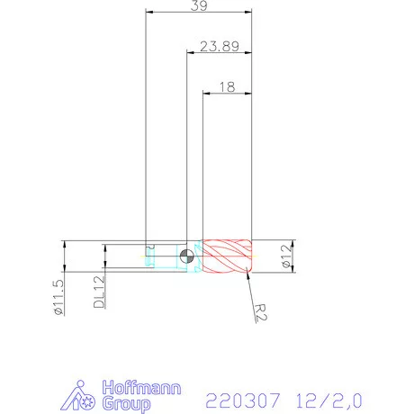 Haimer DUO-LOCK Haimer MILL Power Series HPC 12/2,0 mm