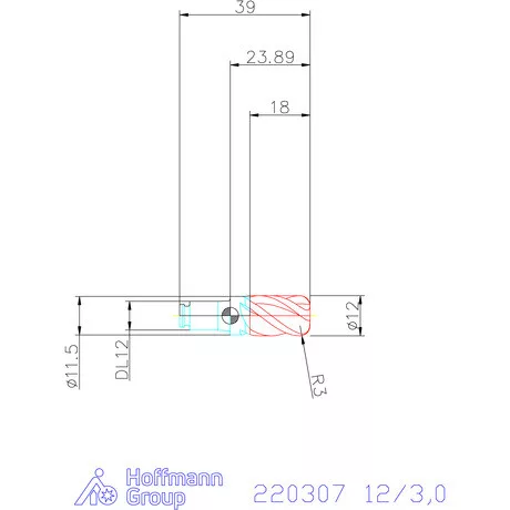 Haimer DUO-LOCK Haimer MILL Power Series HPC 12/3,0 mm