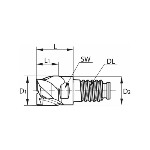 Haimer DUO-LOCK Haimer MILL HPC 12 mm