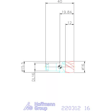 Haimer DUO-LOCK Haimer MILL HPC 16 mm