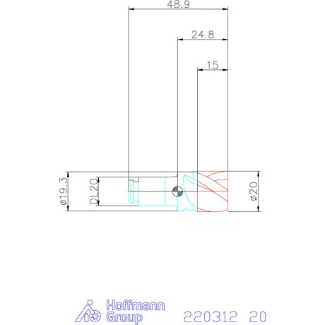 Haimer DUO-LOCK Haimer MILL HPC 20 mm