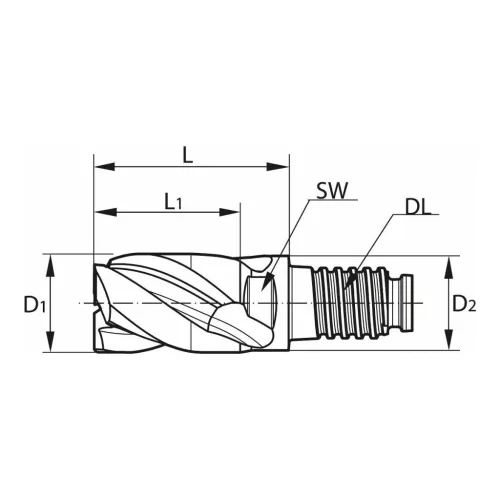 Haimer DUO-LOCK Haimer MILL HPC 16 mm