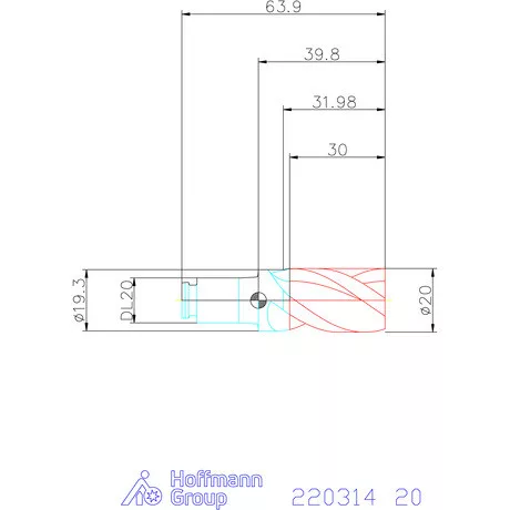 Haimer DUO-LOCK Haimer MILL HPC 20 mm