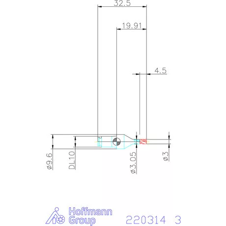 Haimer DUO-LOCK Haimer MILL HPC 3 mm