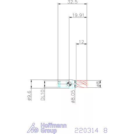 Haimer DUO-LOCK Haimer MILL HPC 8 mm