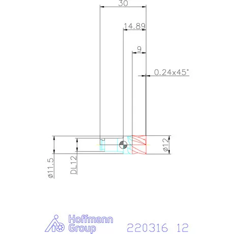 Haimer DUO-LOCK Haimer MILL HPC 12 mm