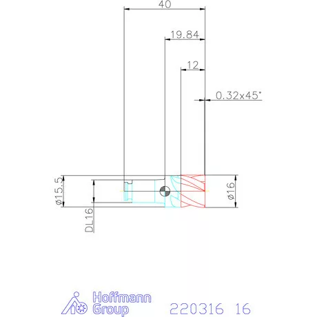 Haimer DUO-LOCK Haimer MILL HPC 16 mm
