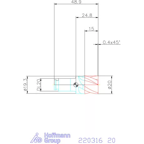 Haimer DUO-LOCK Haimer MILL HPC 20 mm