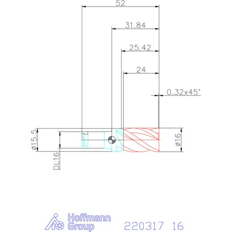 Haimer DUO-LOCK Haimer MILL HPC 16 mm