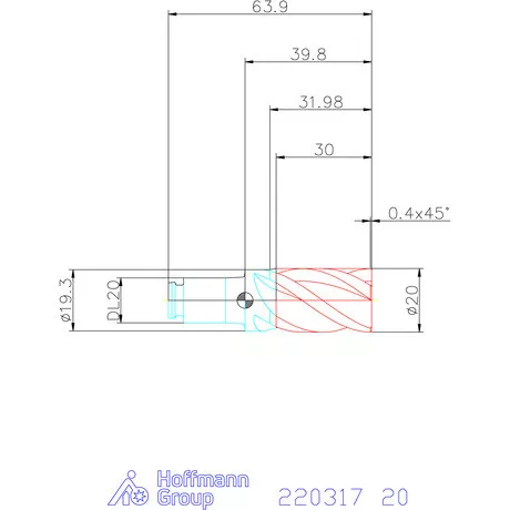 Haimer DUO-LOCK Haimer MILL HPC 20 mm