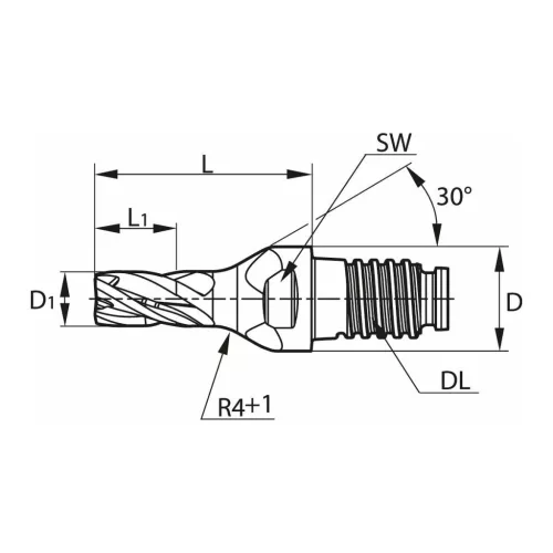 Haimer DUO-LOCK Haimer MILL HPC 2 mm
