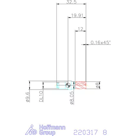 Haimer DUO-LOCK Haimer MILL HPC 8 mm