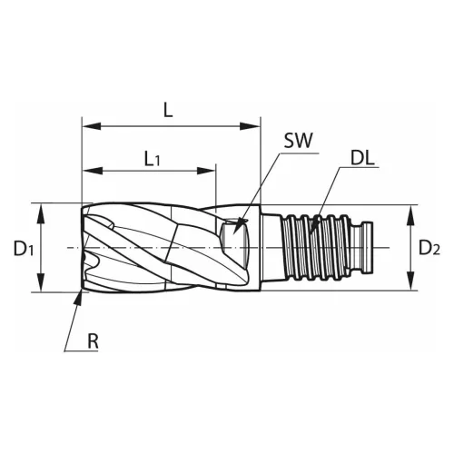 Haimer DUO-LOCK Haimer MILL Power Series HPC 12/2,0 mm
