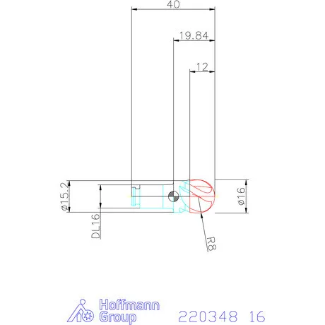 Haimer DUO-LOCK Haimer MILL HPC 16 mm