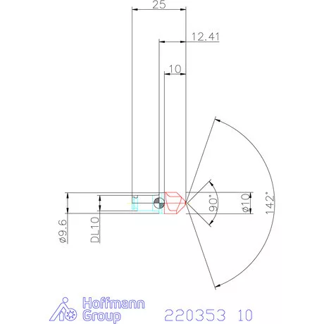 Haimer DUO-LOCK Haimer MILL 90° HPC 10 mm