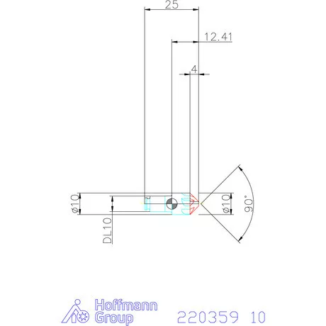 Haimer DUO-LOCK Haimer MILL 90° HPC 10 mm